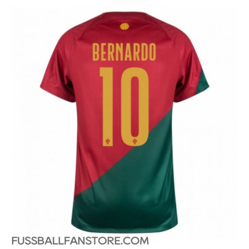 Portugal Bernardo Silva #10 Replik Heimtrikot WM 2022 Kurzarm